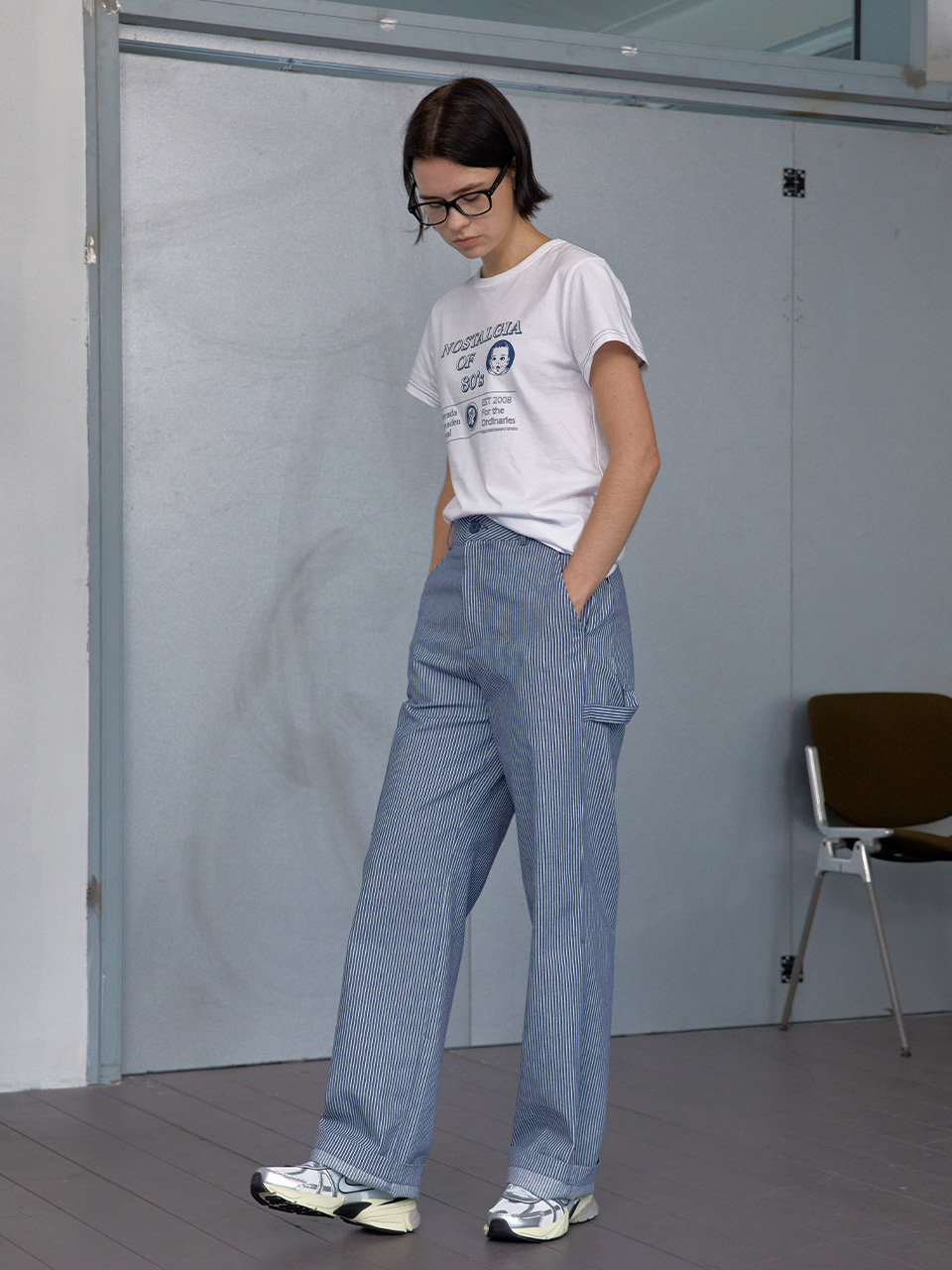 5th / 80&#039;s print t-shirt - blueBRENDA BRENDEN